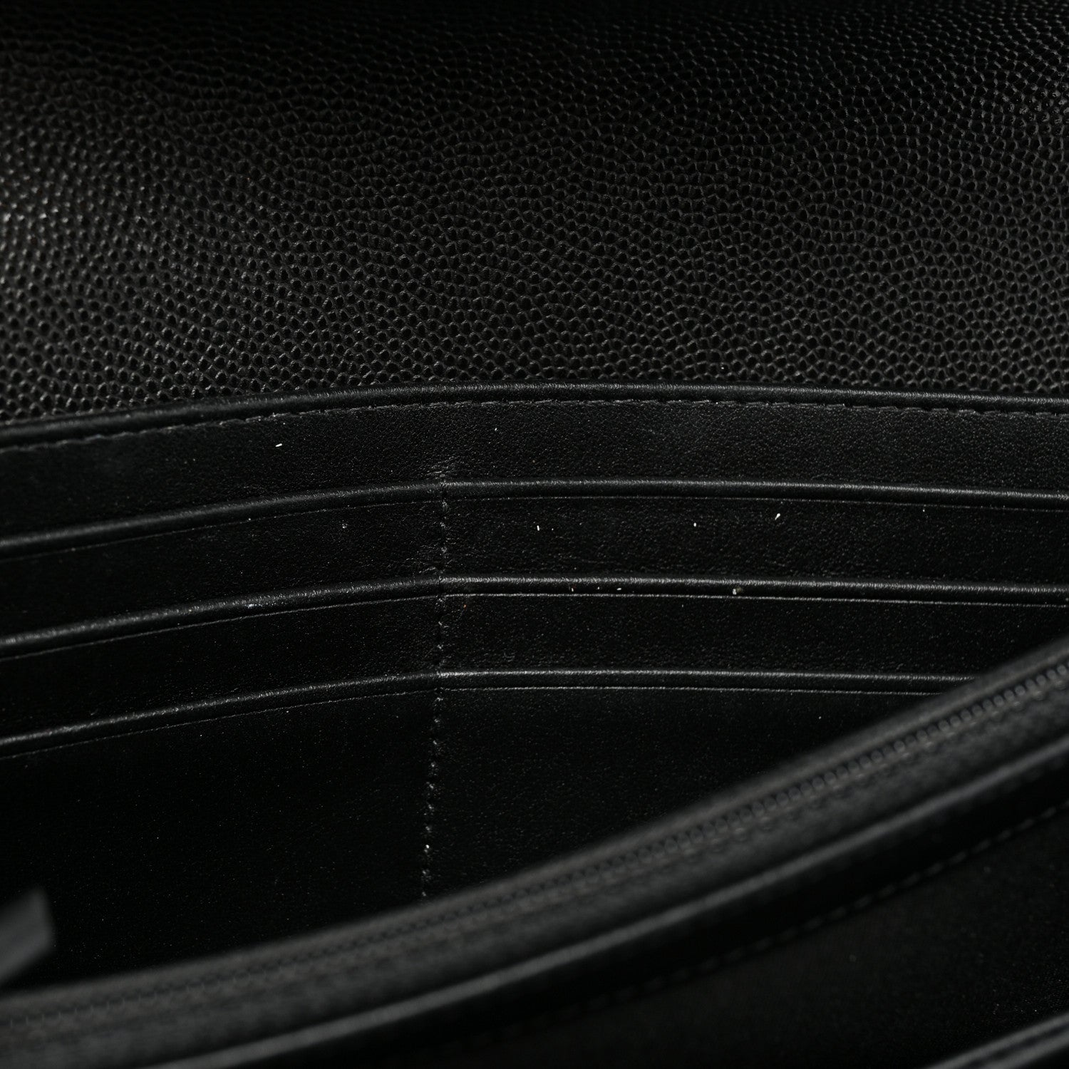 Chanel Caviar Quilted Long Boy Flap Wallet Black 10 of 14