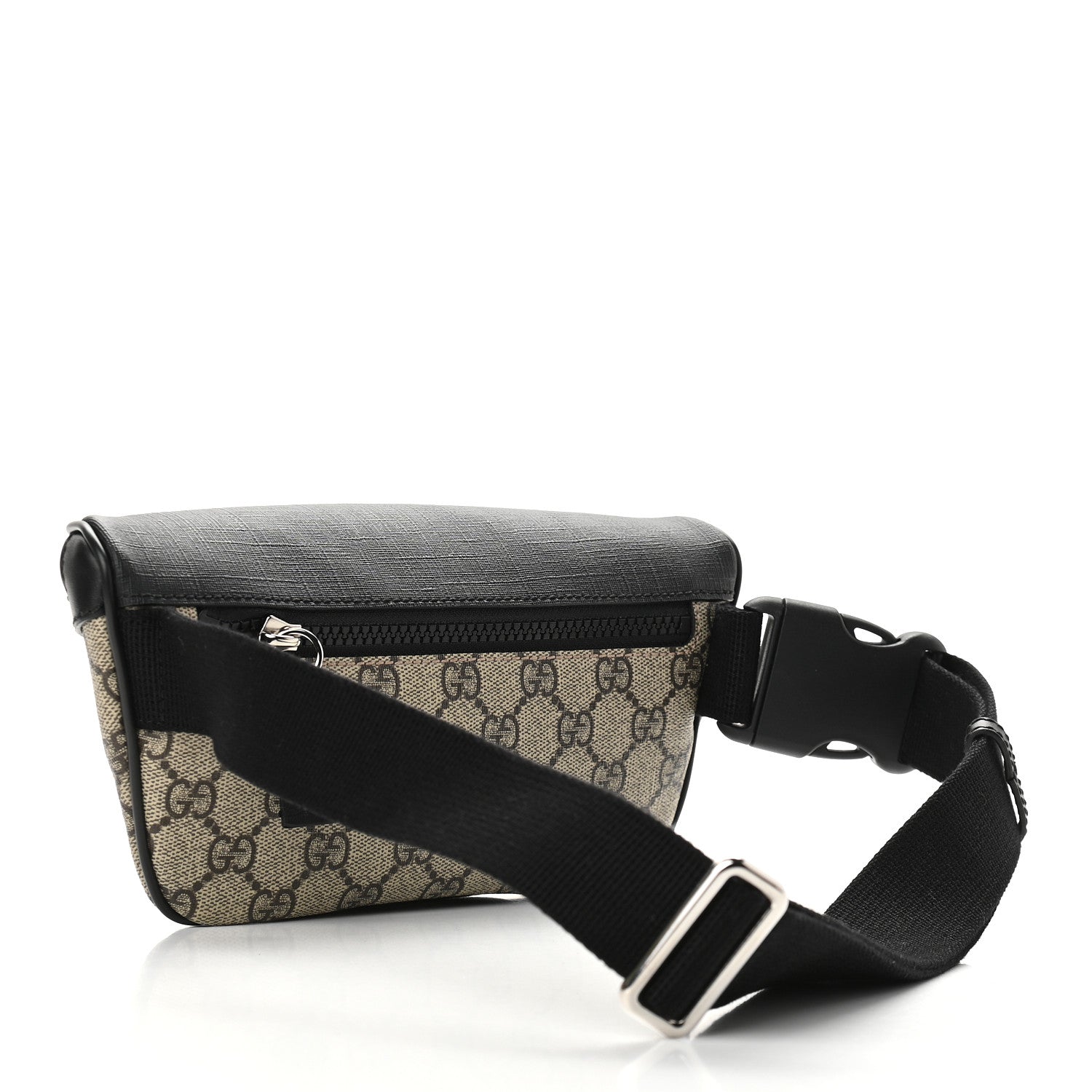 Gucci GG Supreme Monogram Belt Bag Black 3 of 9