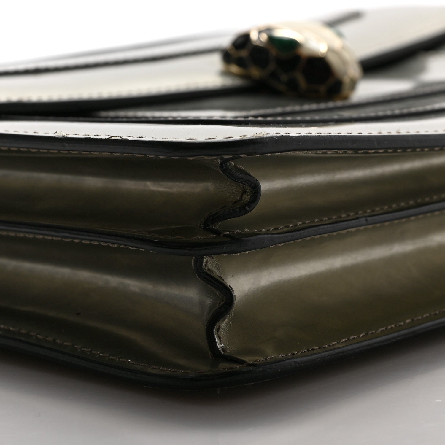 Bulgari Metallic Calfskin Serpenti Forever Crossbody Bag Silver 7 of 8