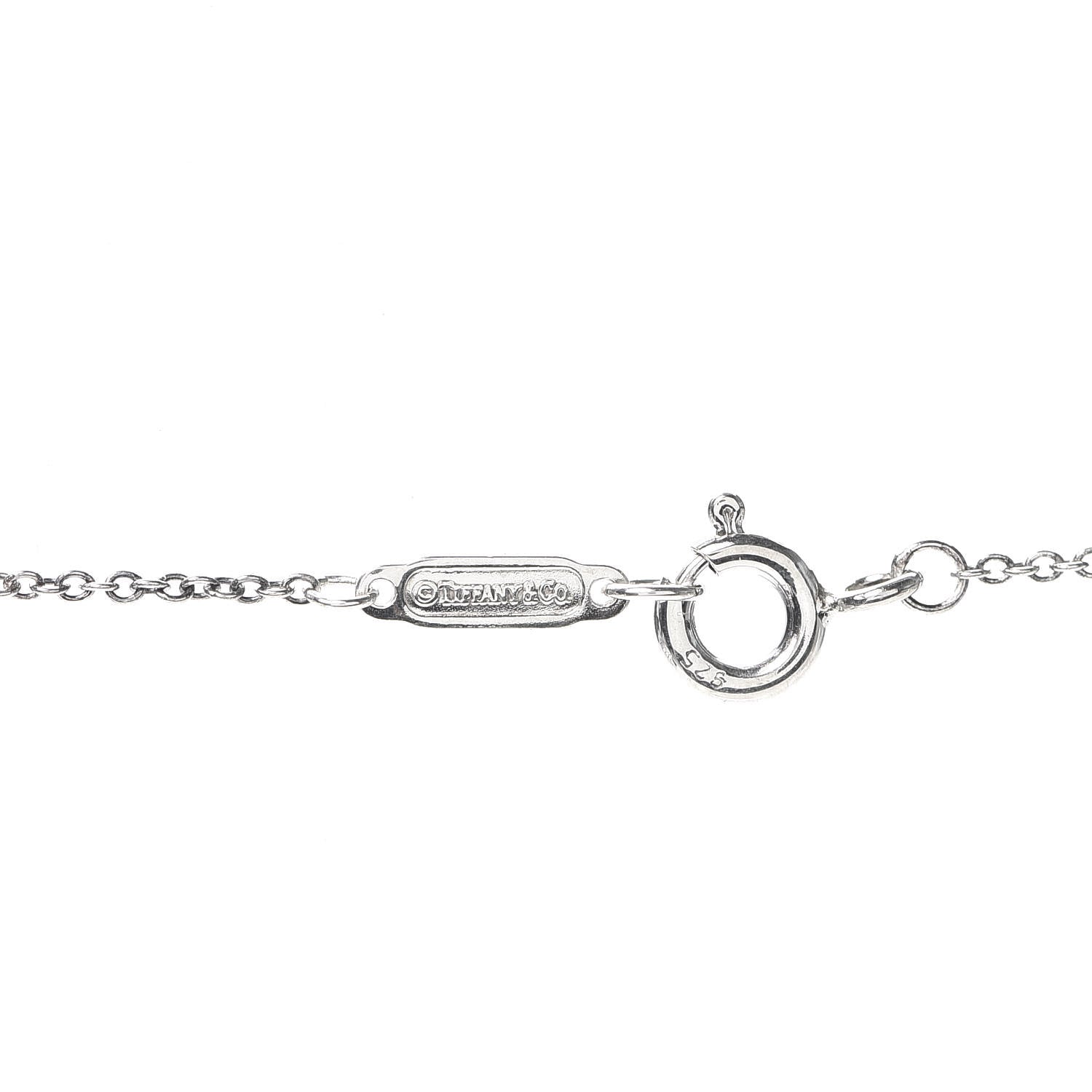 Tiffany Sterling Silver Dream A Little Dream Heart Pendant Necklace 4 of 5