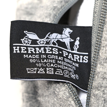Hermes Wool Cashmere Avalon III Pillow PM Ecru Gris Clair 3 of 3