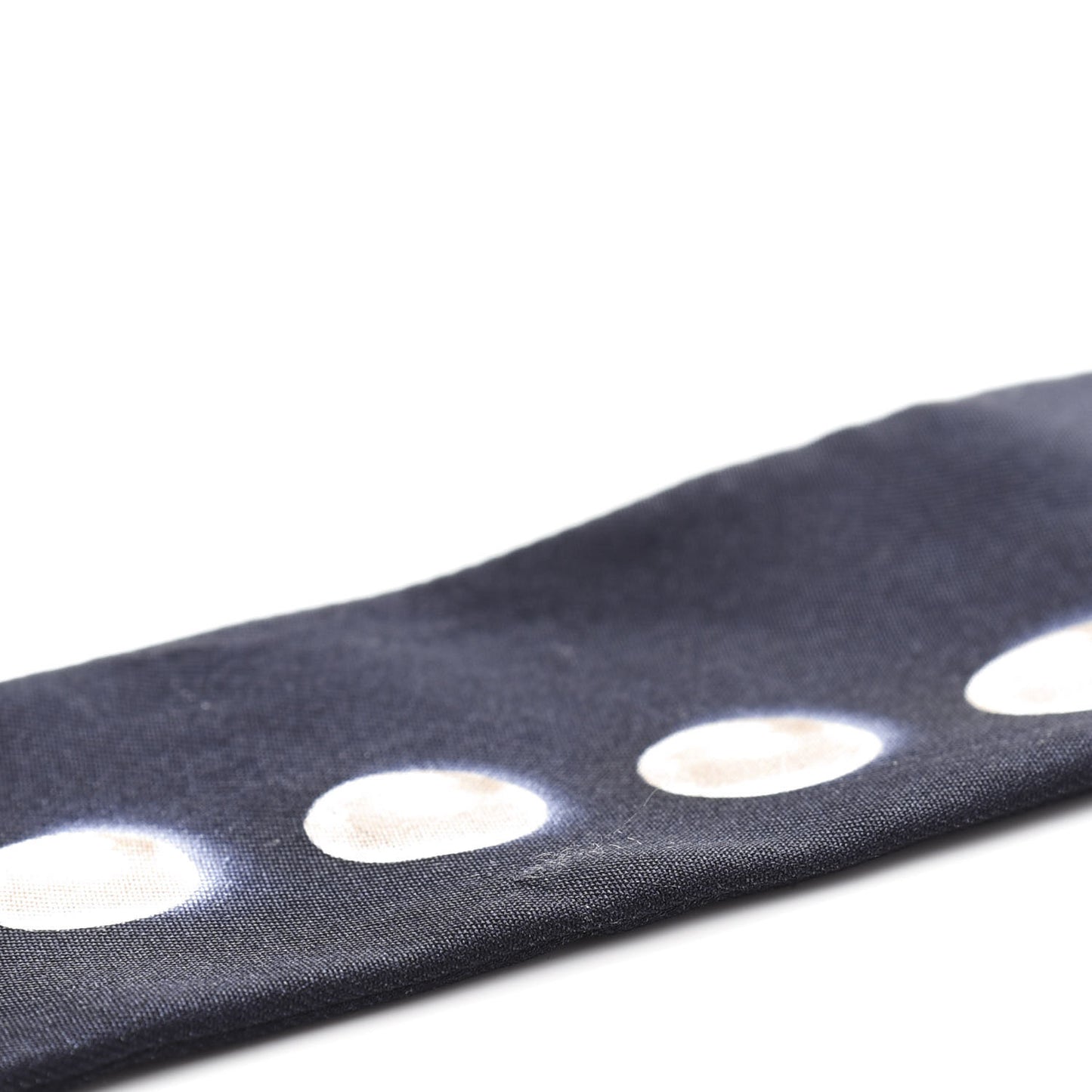 Silk Pearl CC Slim Bandeau Scarf Navy