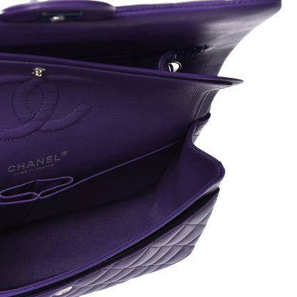 Chanel Lambskin Quilted Medium Double Flap Purple 4 of 13