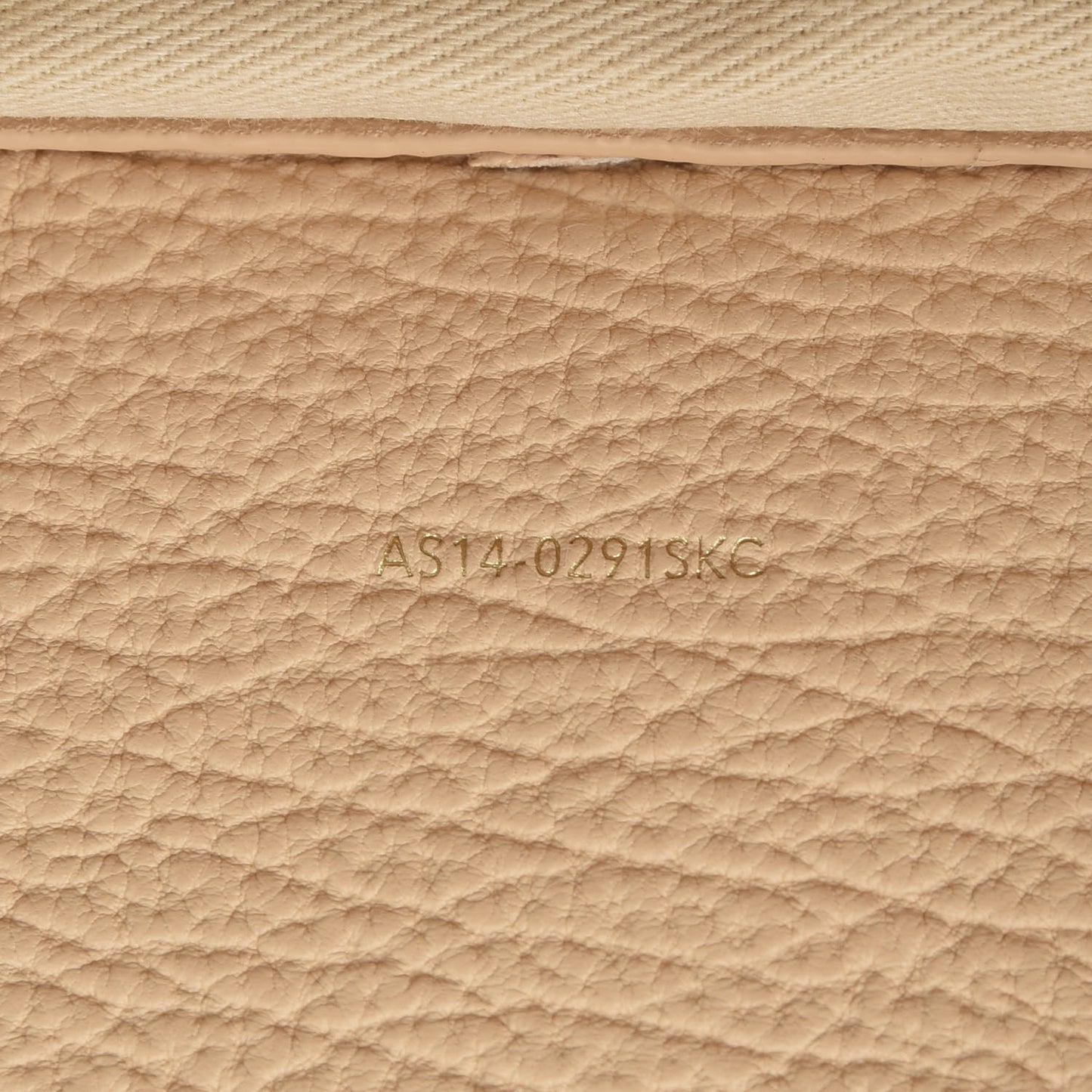 3.1 Textured Calfskin Pashli Backpack White Peach