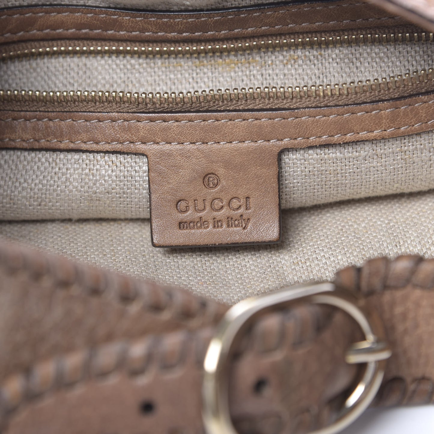 Guccissima Old Libeccio Medium New Jackie Hobo Old Naturale