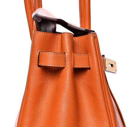 Hermes Epsom Birkin 30 Orange 31 of 41