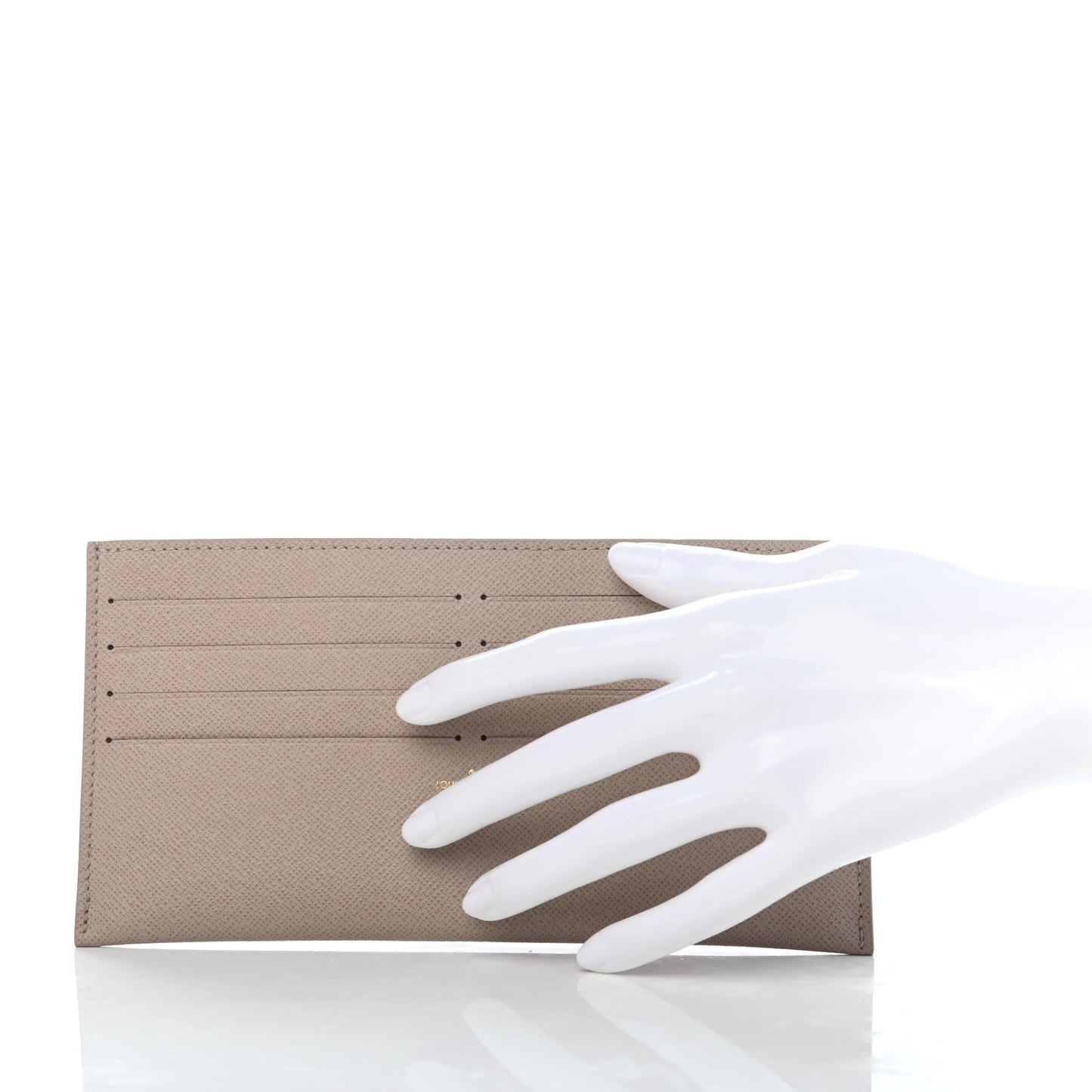 Calfskin Felicie Chain Wallet Card Holder Insert Tourterelle