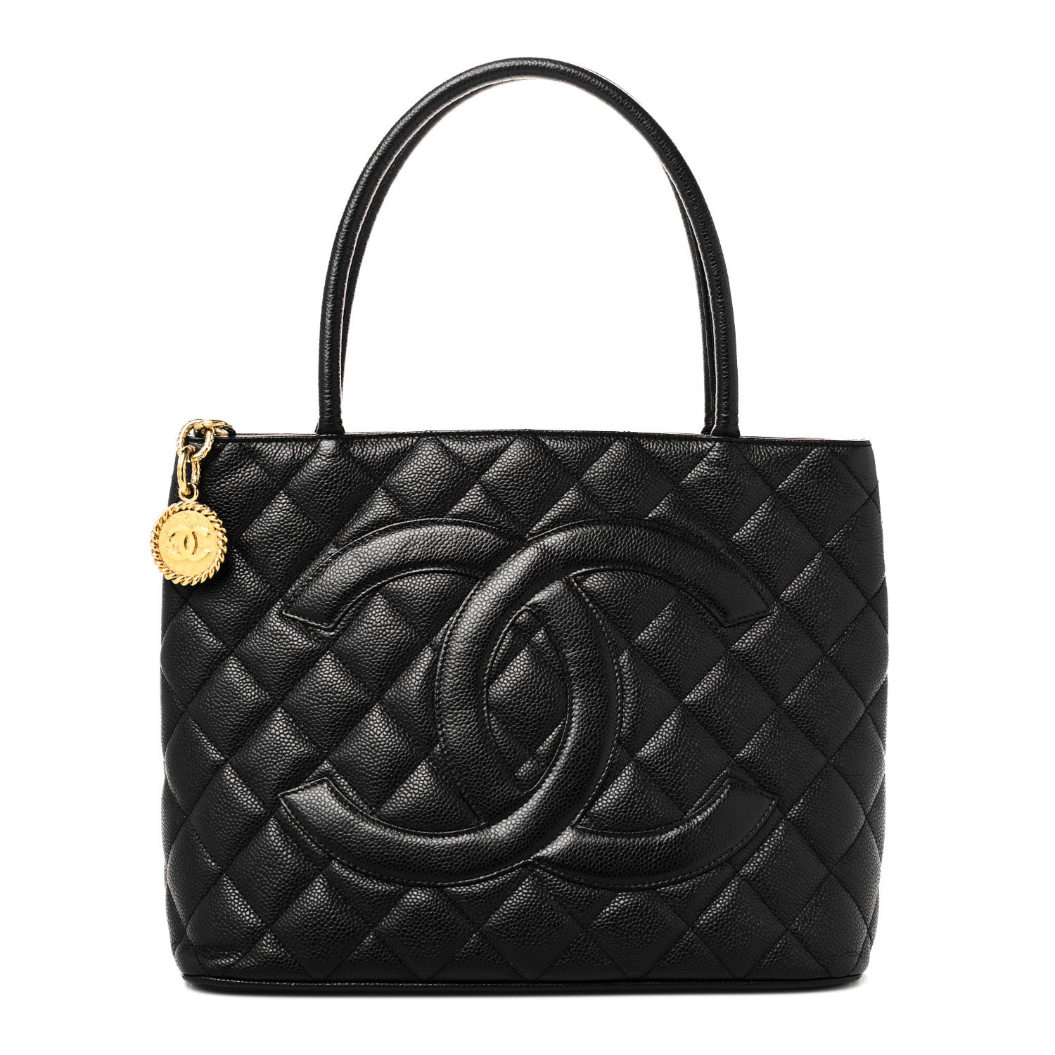Chanel Caviar Quilted Medallion Tote Black 1 of 10