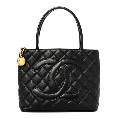 Chanel Caviar Quilted Medallion Tote Black 1 of 10