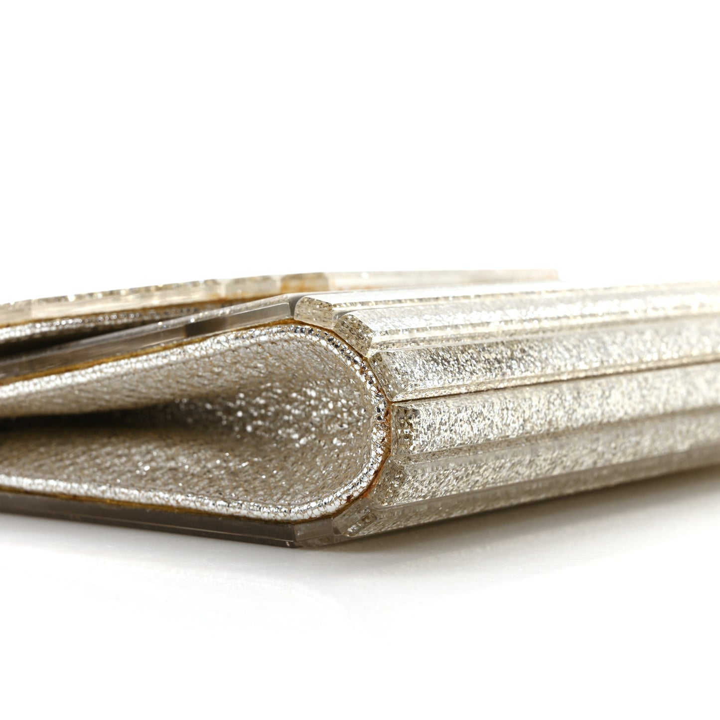 Acrylic Glitter Micro Candy Clutch Gold