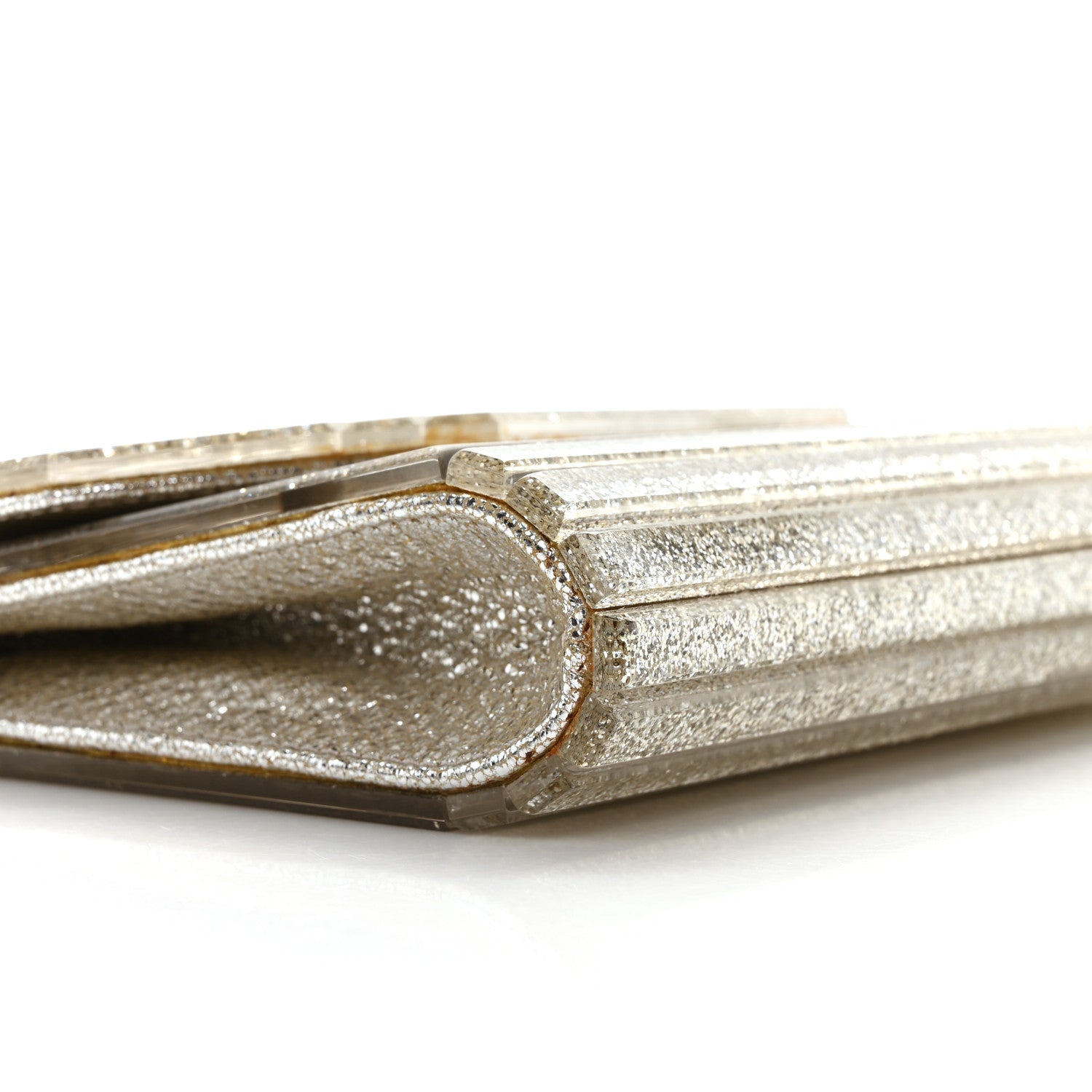 Jimmy Choo Acrylic Glitter Micro Candy Clutch Gold 9 of 10