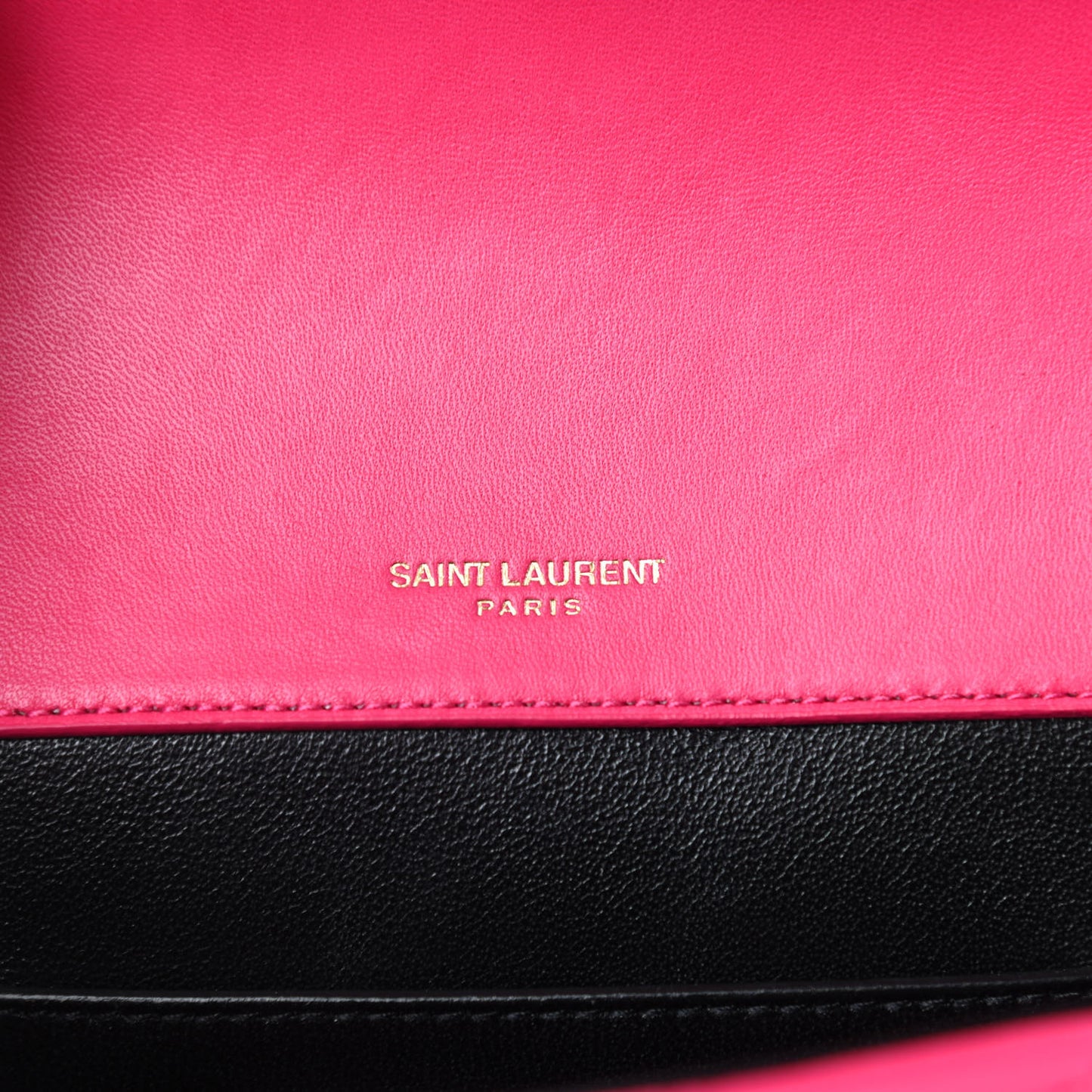 Lambskin Matelasse Chevron Monogram Small Sulpice Bag Fuchsia