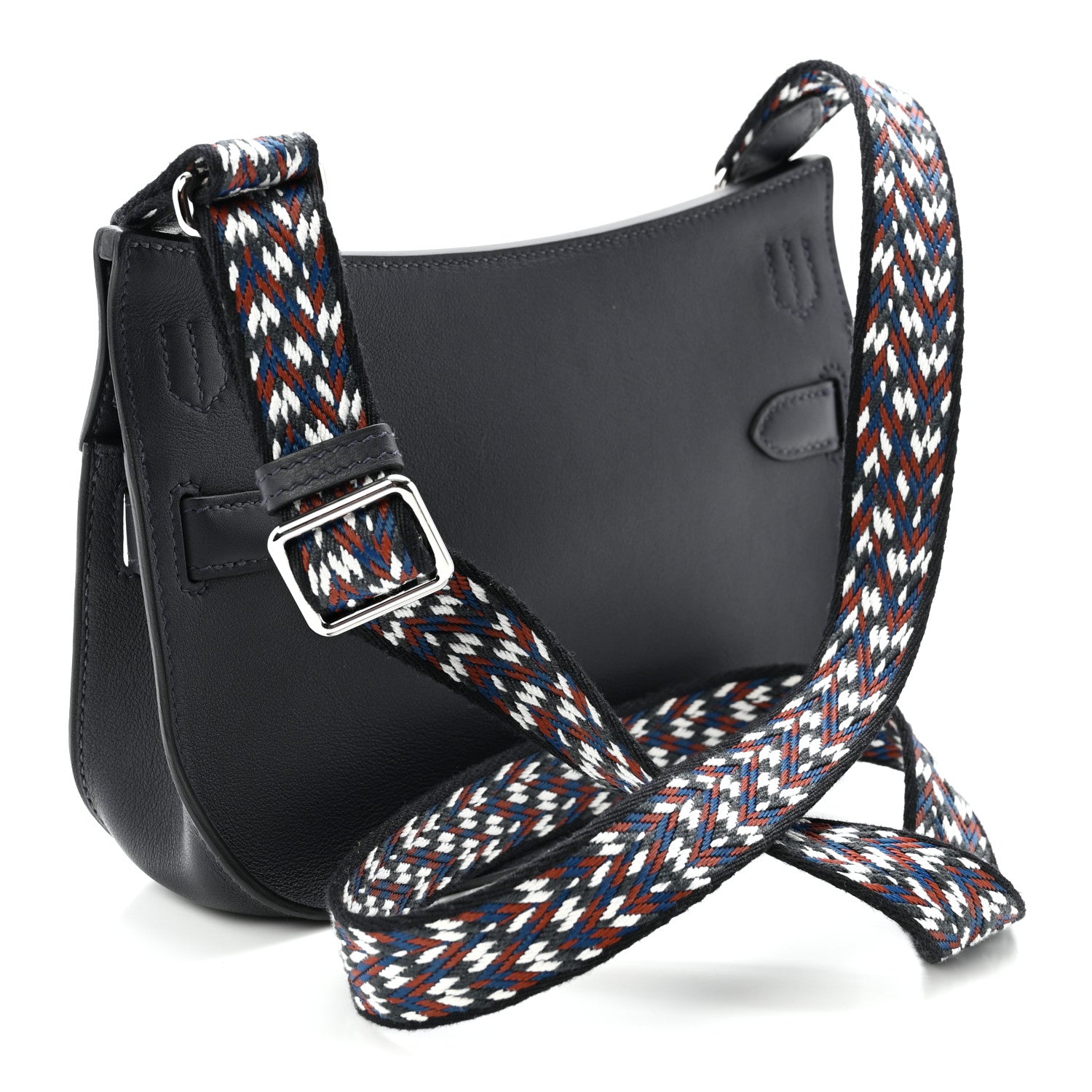 Hermes Swift Zigzag Mini Jypsiere Caban White Deep Blue 3 of 11