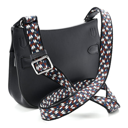 Hermes Swift Zigzag Mini Jypsiere Caban White Deep Blue 3 of 11