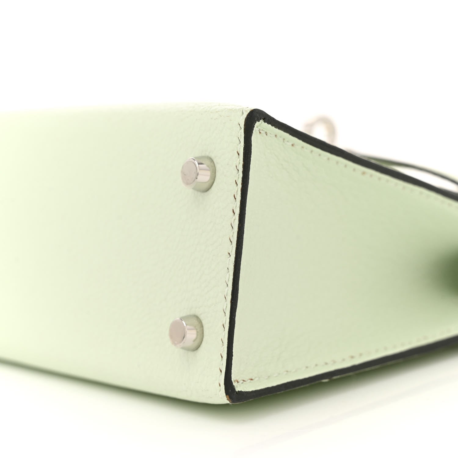 Hermes Chevre Mysore Mini Kelly Sellier 20 Vert Fizz 9 of 10