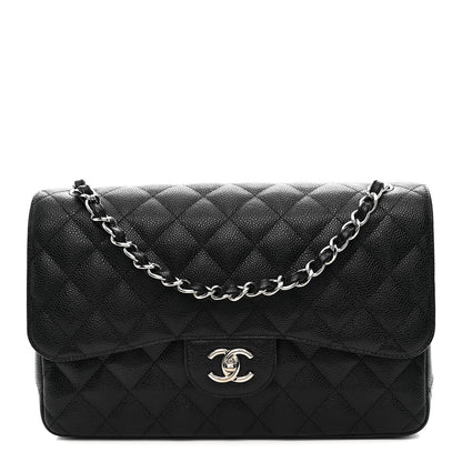 Chanel Caviar Quilted Jumbo Double Flap Black 1 of 10