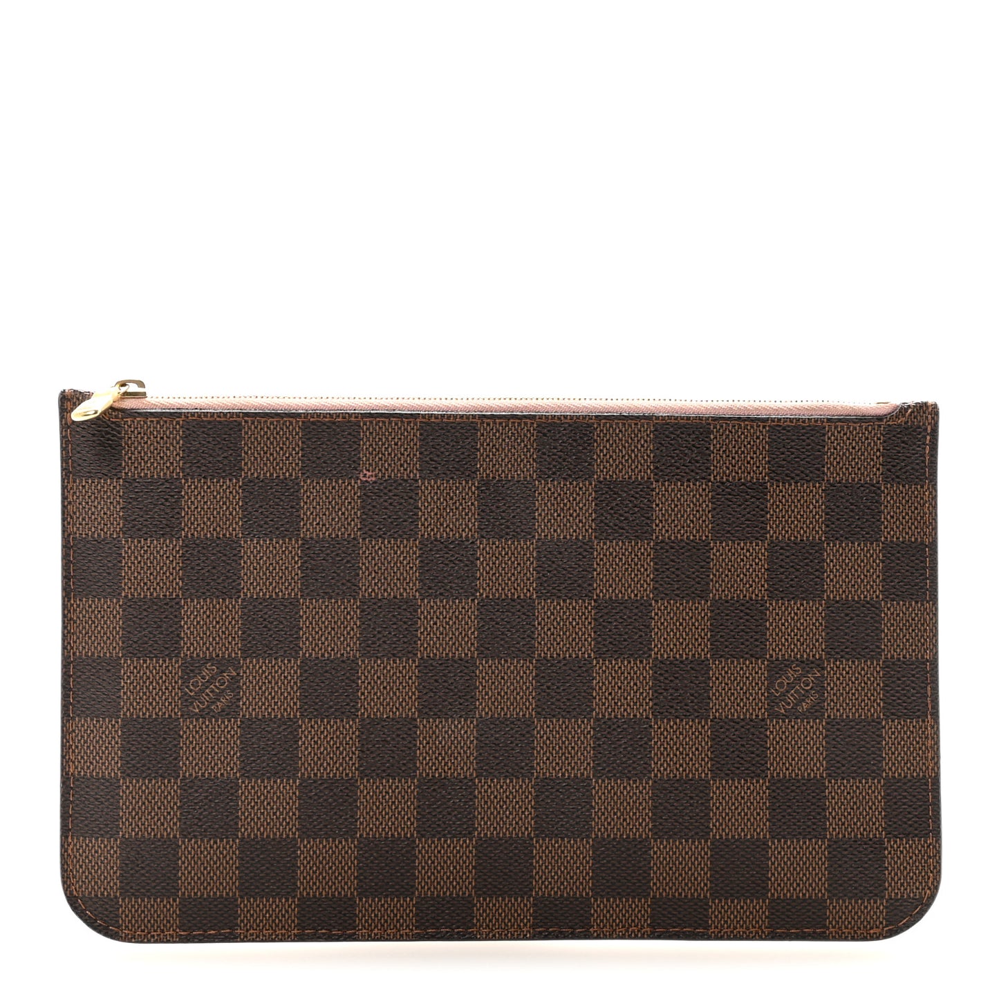 Damier Ebene Neverfull MM GM Pochette Rose Ballerine