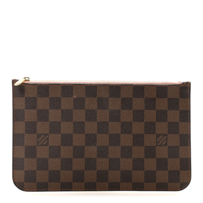 Louis Vuitton Damier Ebene Neverfull MM GM Pochette Rose Ballerine 1 of 6