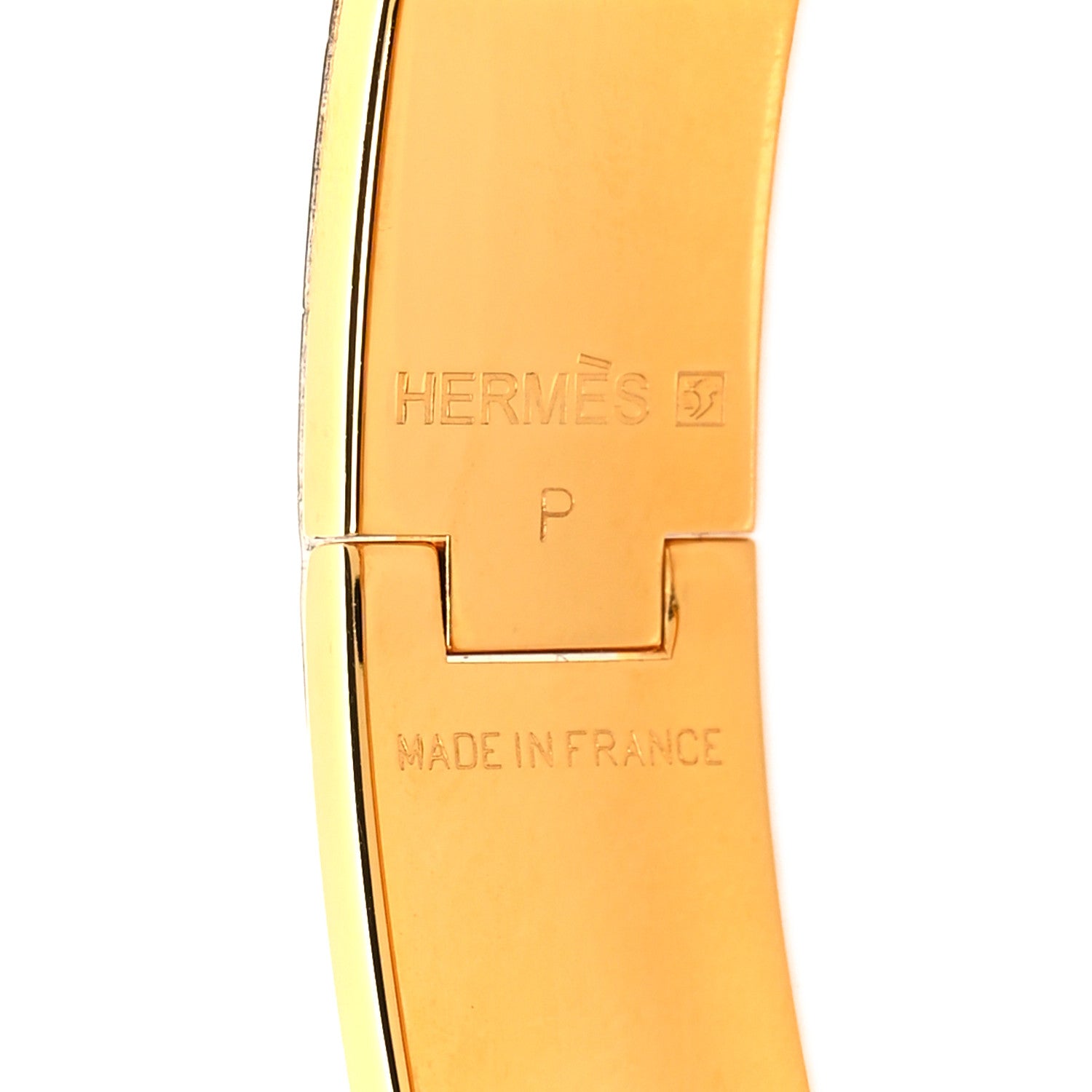Hermes Enamel Narrow Clic Clac H Bracelet GM Rouge Corail 4 of 5