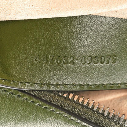 Gucci Calfskin Matelasse Aria Small GG Marmont Chain Shoulder Bag Military Wood 7 of 10