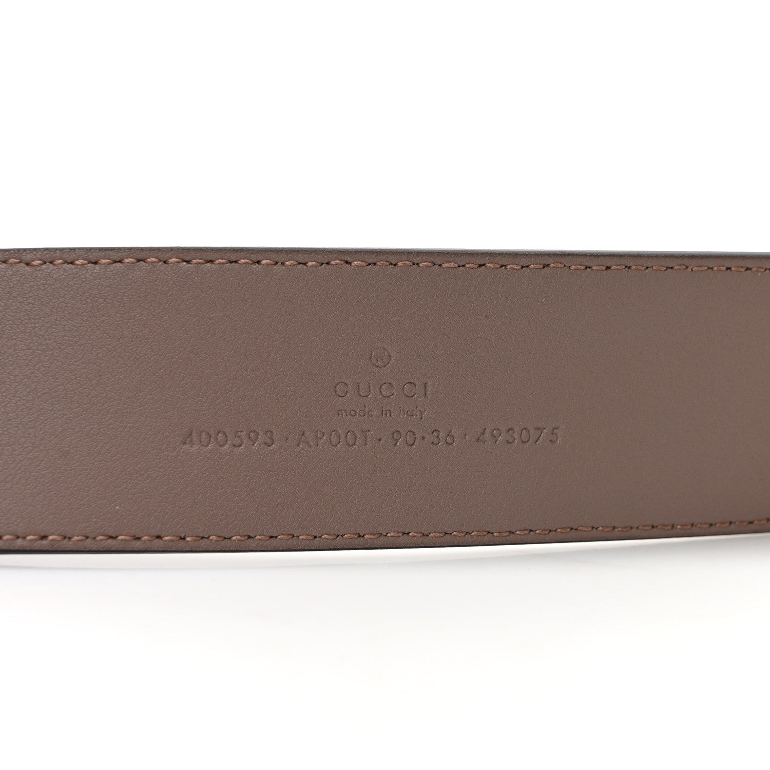 Gucci Calfskin Double G 40mm Belt 90 36 Porcelain Rose 3 of 4