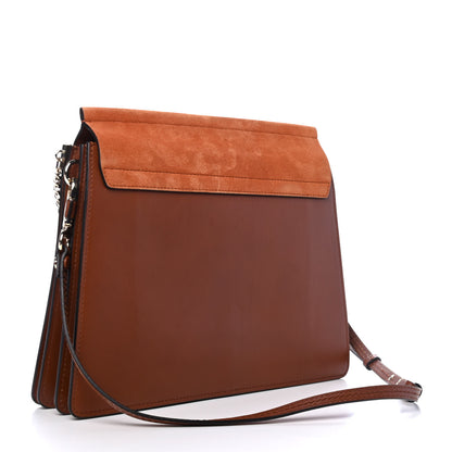 Chloe Suede Calfskin Medium Faye Shoulder Bag Tobacco 2 of 4