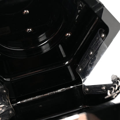 Chanel Plexiglass Octagon CC Minaudiere Clutch Black 5 of 11