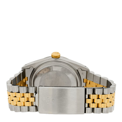 Rolex Stainless Steel 18K Yellow Gold 36mm Oyster Perpetual Datejust Watch Champagne 16013 3 of 4