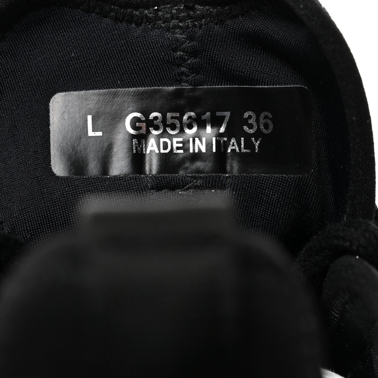 Chanel Velvet Calfskin Mixed Fibers CC Sneakers 36 Black 6 of 9