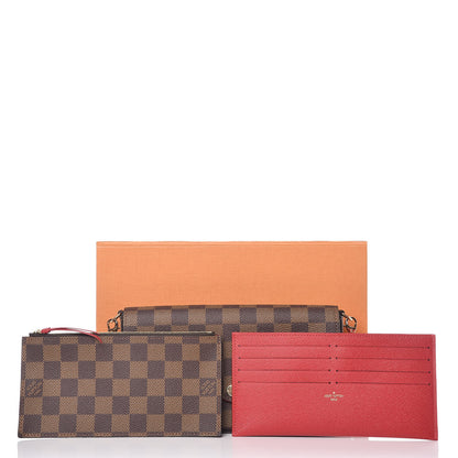 Louis Vuitton Damier Ebene Pochette Felicie Chain Wallet 13 of 13