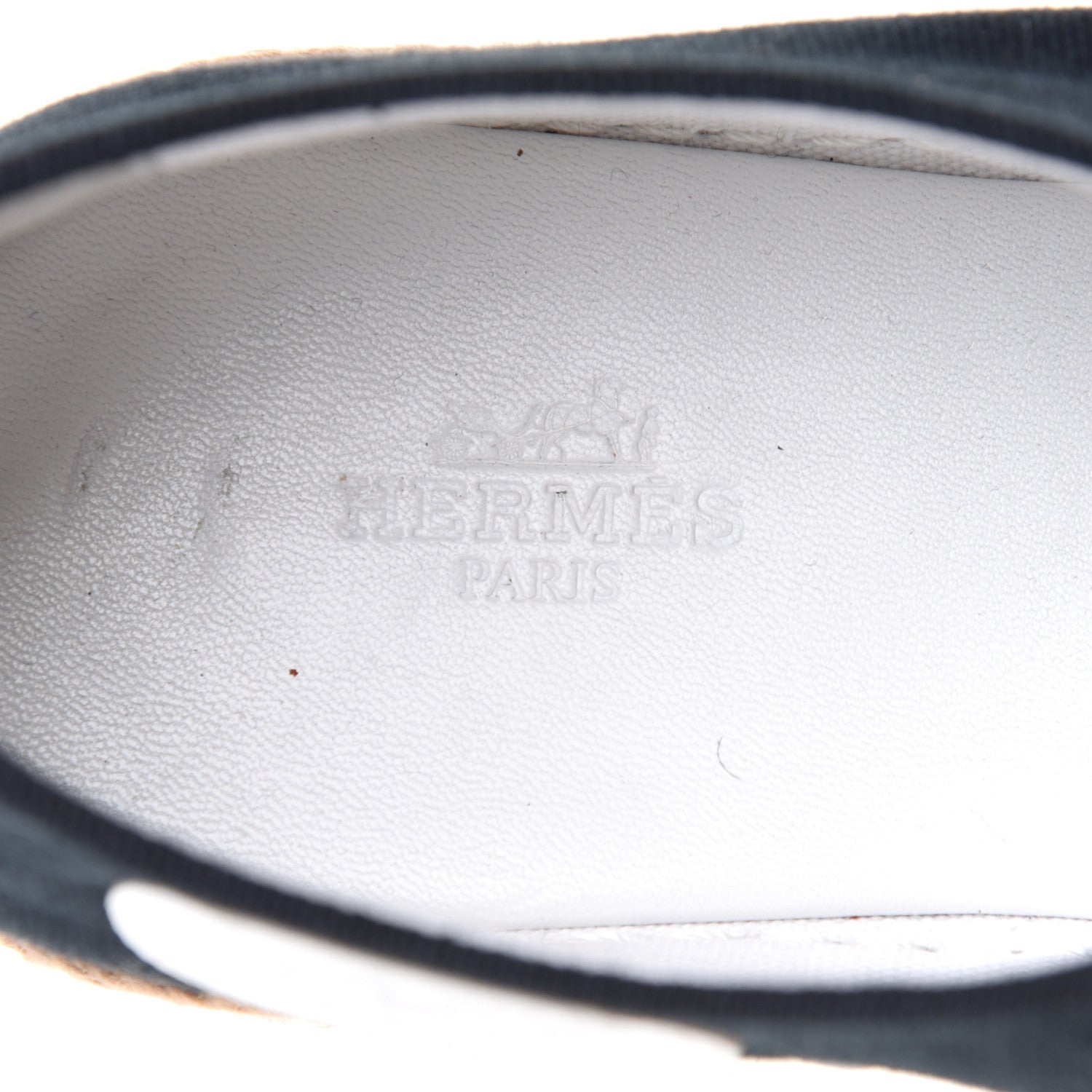Hermes Cotton Canvas Womens Rosa Espadrille Sneakers 36 Black 15 of 18