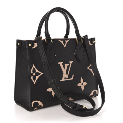 Louis Vuitton Empreinte Monogram Giant Onthego PM Black Beige 3 of 10