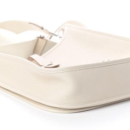 Hermes Taurillon Clemence Evelyne III PM Craie 9 of 10