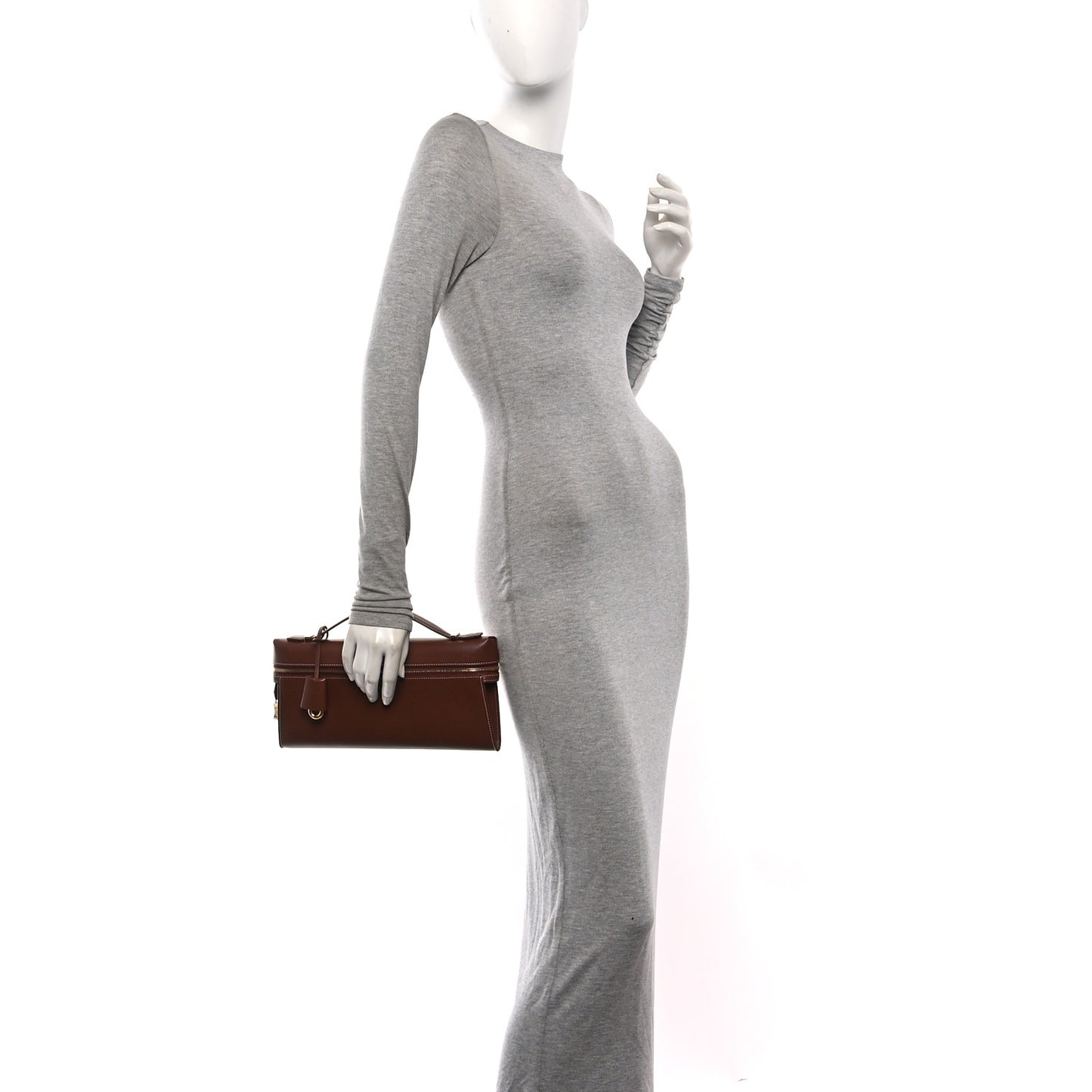 Smooth Calfskin Extra Clutch L29 Burnt Tan