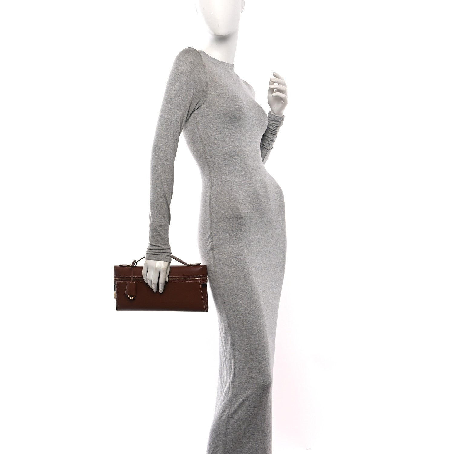 Loro Piana Smooth Calfskin Extra Clutch L29 Burnt Tan 2 of 10