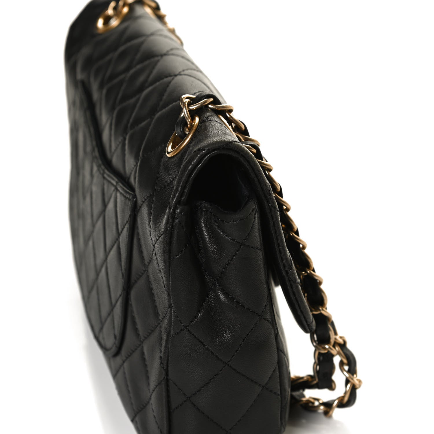 Chanel Lambskin Quilted Single Flap Black 12 of 15