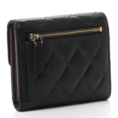 Chanel Caviar Quilted Compact Flap Wallet Black 9 of 20