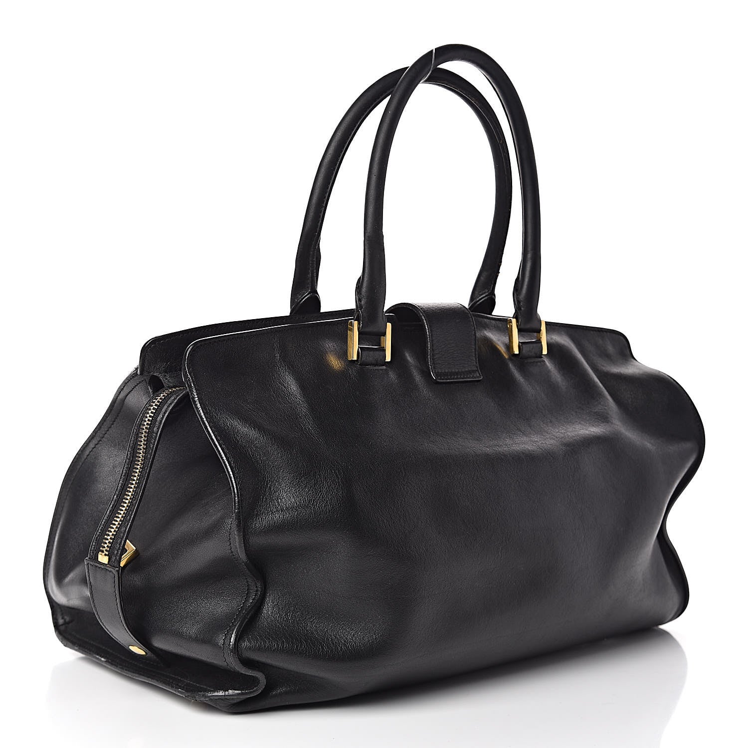 Saint Laurent Calfskin Medium Classic Y Cabas Black 3 of 12