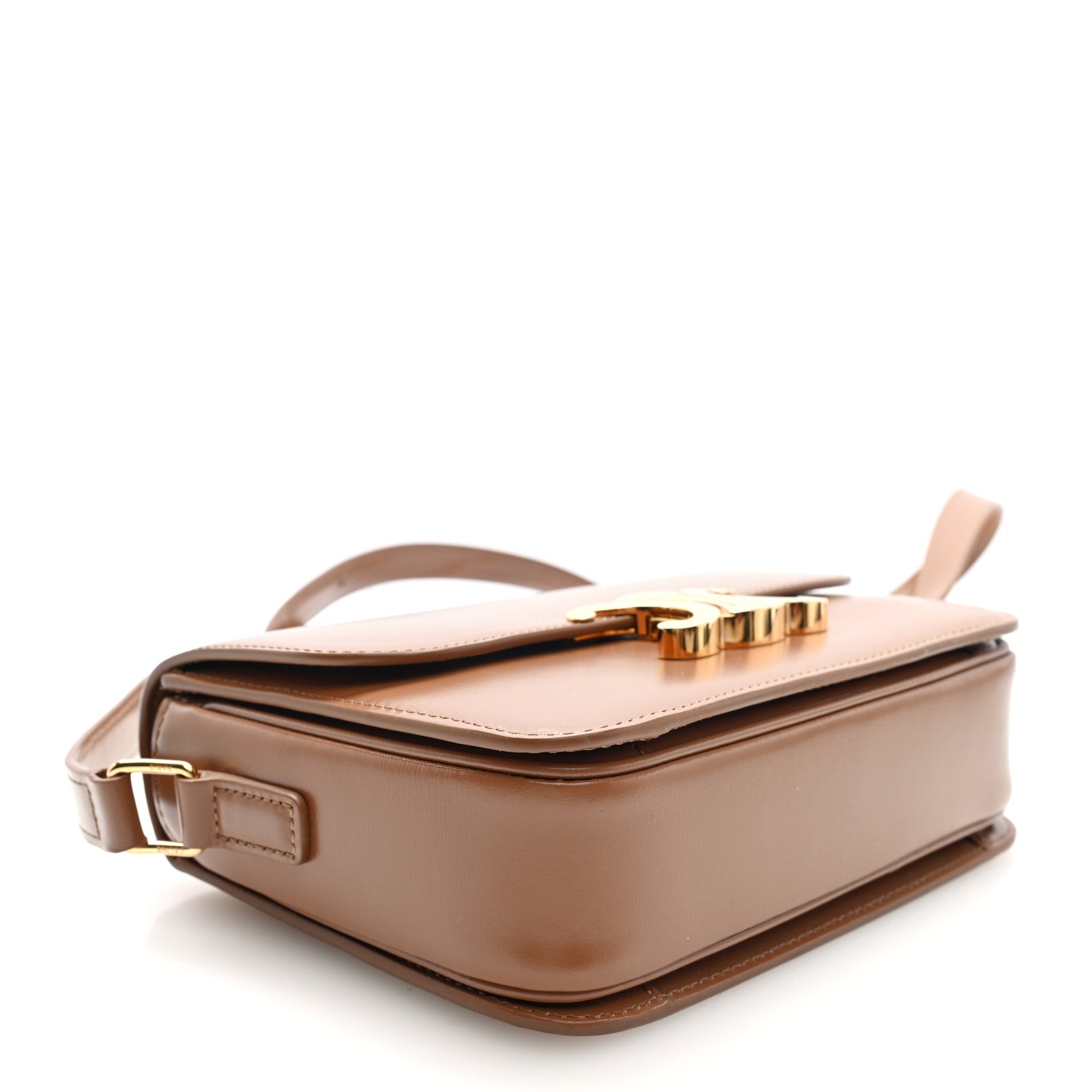 Celine Shiny Calfskin Teen Triomphe Bronze 4 of 9