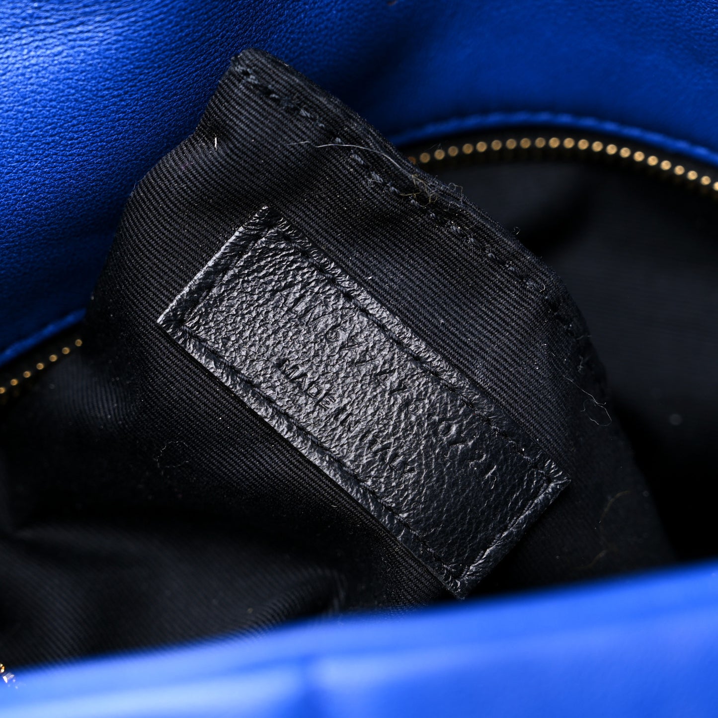 Lambskin Quilted Small Loulou Puffer Monogram Chain Satchel Majorele Blue
