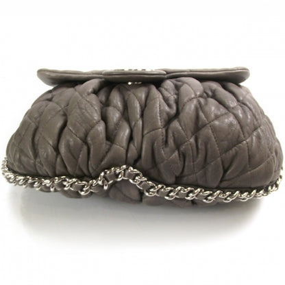 Chanel Washed Lambskin Quilted Medium Chain Around Messenger Taupe 4 of 12