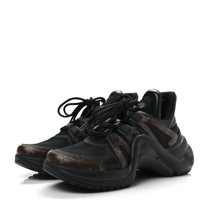 Louis Vuitton Calfskin Patent Monogram LV Archlight Sneakers 40 Black 3 of 7