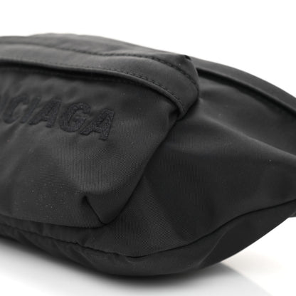 Balenciaga Textured Sport Nylon Logo Embroidered Wheel Beltpack Black 8 of 8
