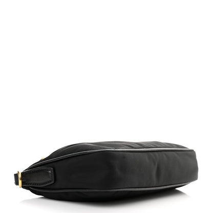 Prada Tessuto Nylon Saffiano Crossbody Bag Black 4 of 15