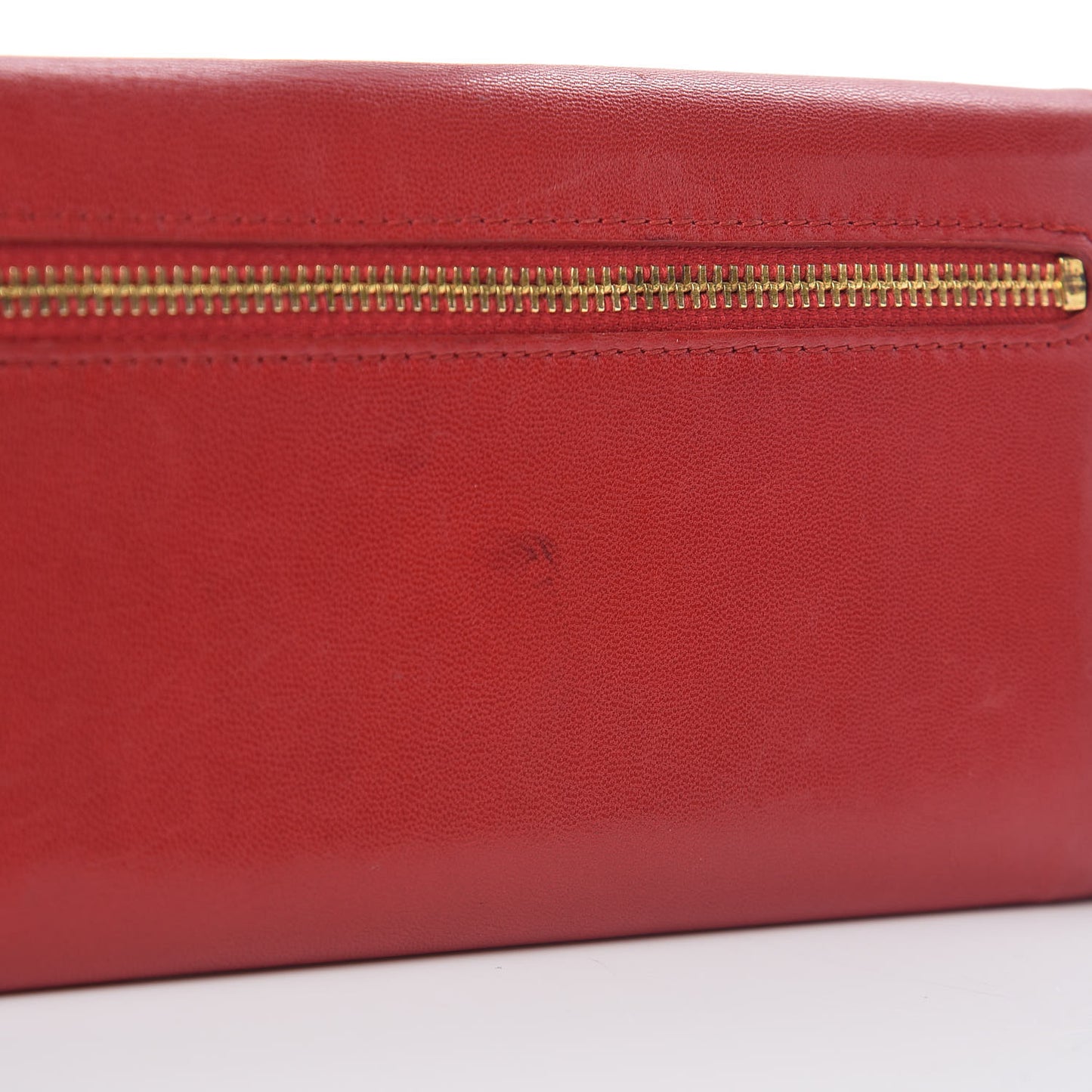 Nappa Flame Continental Flap Wallet Red