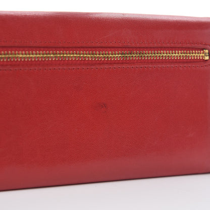 Prada Nappa Flame Continental Flap Wallet Red 8 of 8