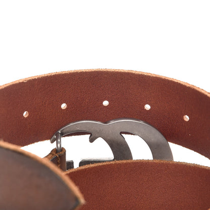 Gucci Cuoio Toscano Nickel Double Double G 40mm Belt 90 36 Cuir 5 of 7