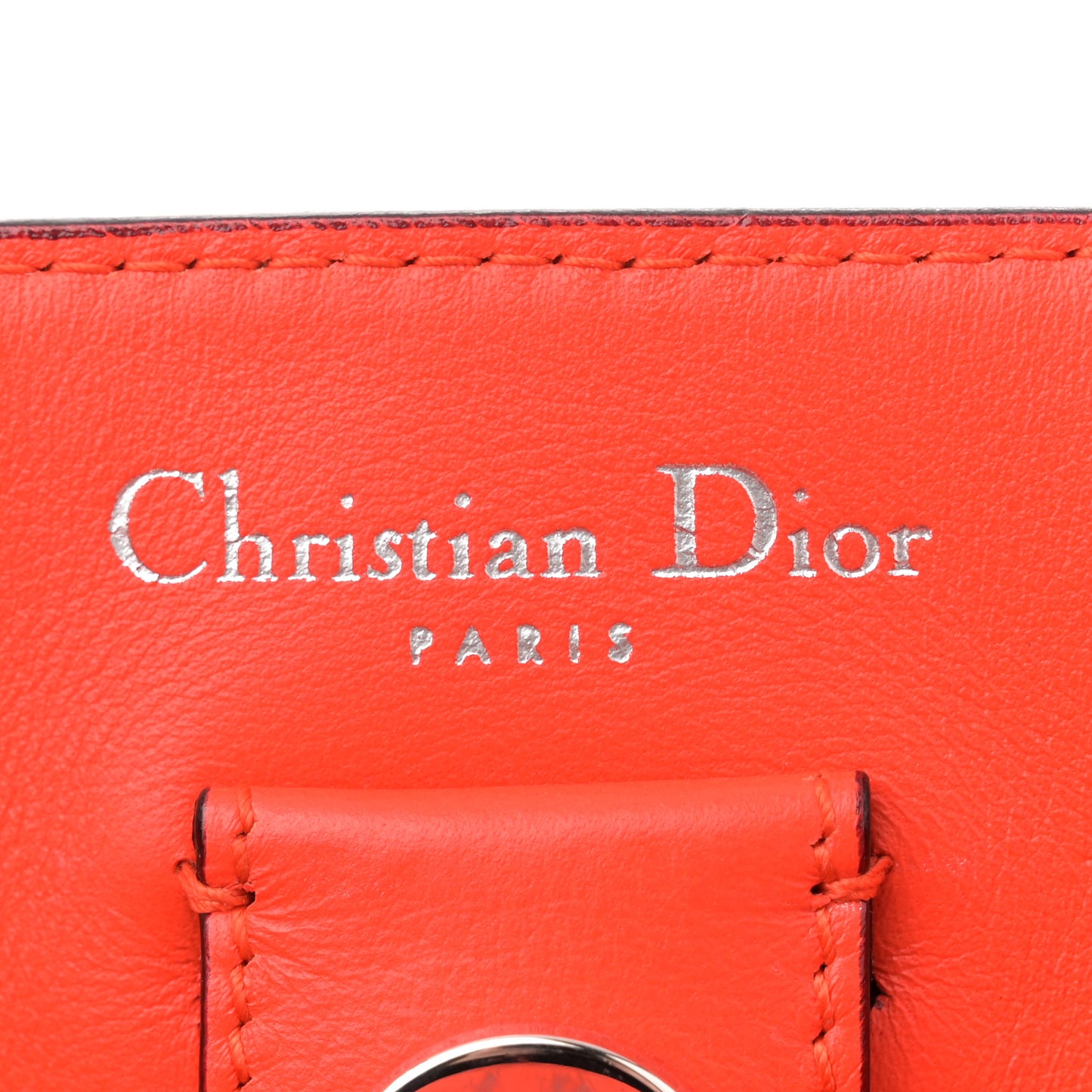 Smooth Calfskin Medium Tri-Color Diorissimo Tote Pink Fuchsia Orange