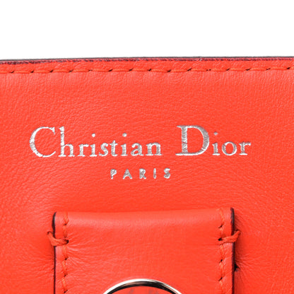 Christian Dior Smooth Calfskin Medium Tri-Color Diorissimo Tote Pink Fuchsia Orange 7 of 10