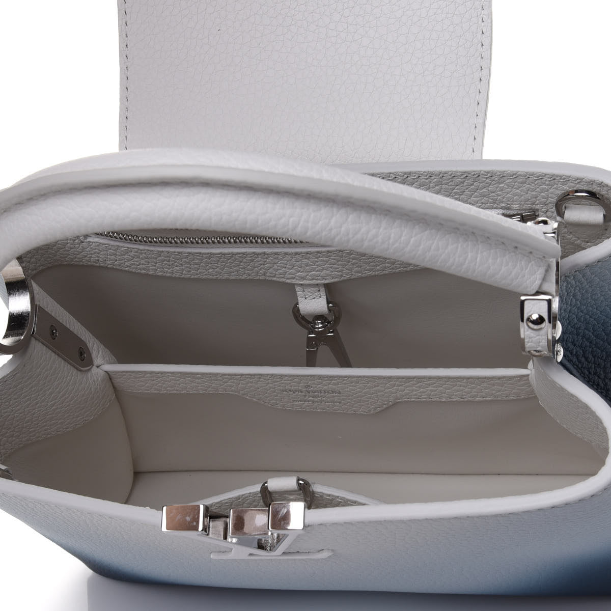 Taurillon Gradient Capucines BB Denim Blue